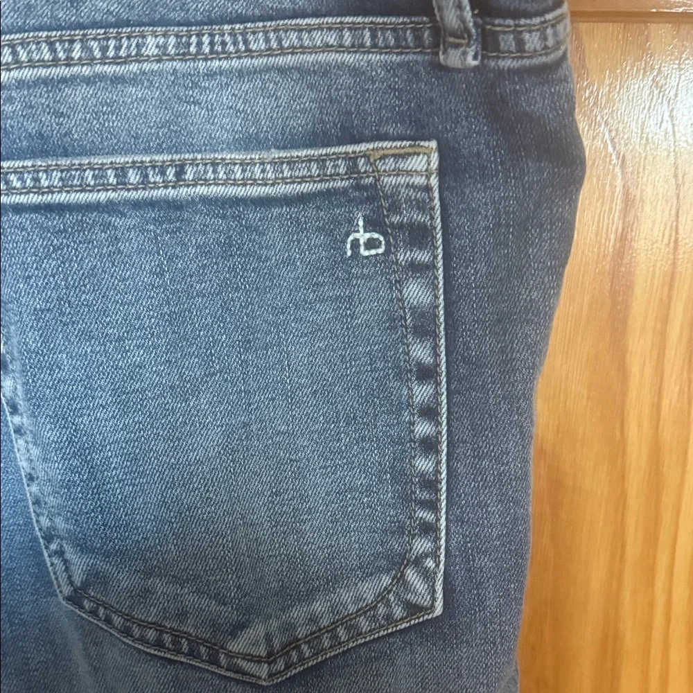 rag & bone Straight Jeans in Light Blue Wash